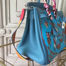 Replica Hermes Blue Print Birkin 35 Bag