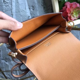 Replica Hermes Tan Roulis 18 Gold Hardware Bag