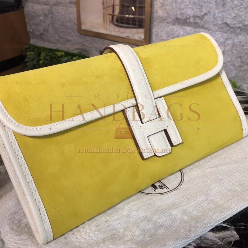 Replica Hermes Yellow Jige Elan 29 Clutch