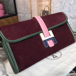 Replica Hermes Burgundy Jige Elan 29 Clutch