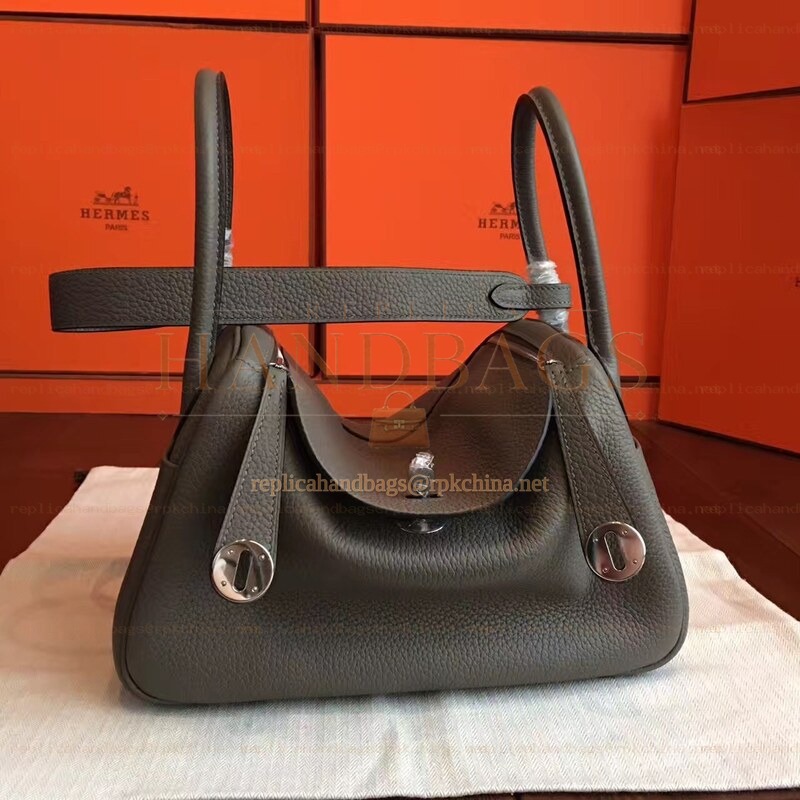 Replica Hermes Black Lindy 30 Smooth Leather Bag