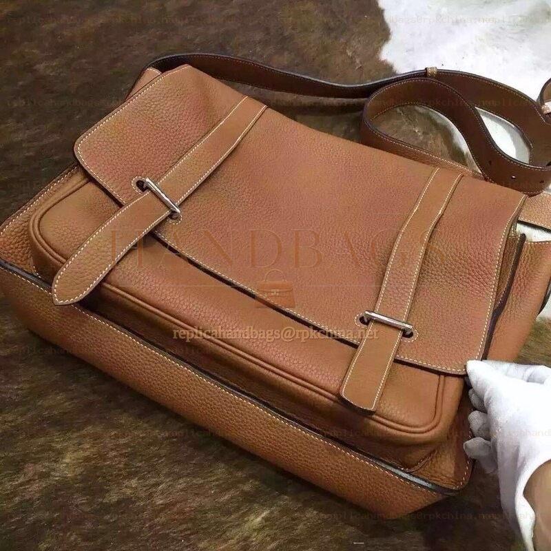 Replica Hermes Brown Steve Caporal 35 Messenger Bag