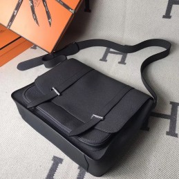 Replica Hermes Black Steve Caporal 35 Messenger Bag