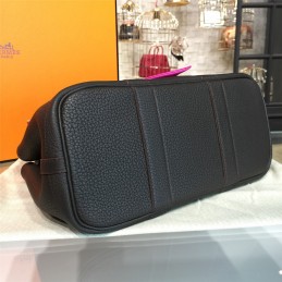 Replica Hermes Black Garden Party 30 Bag With Pink Scarf