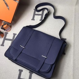 Replica Hermes Navy Steve Caporal 35 Messenger Bag