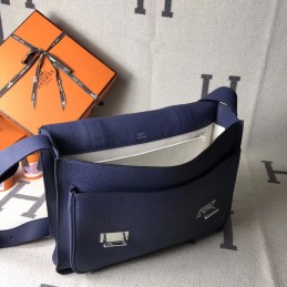 Replica Hermes Navy Steve Caporal 35 Messenger Bag