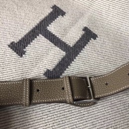 Replica Hermes Taupe Steve Caporal 35 Messenger Bag