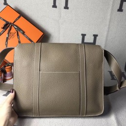 Replica Hermes Taupe Steve Caporal 35 Messenger Bag