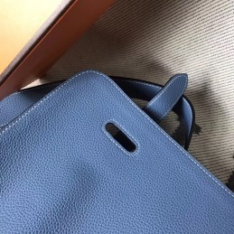 Replica Hermes Blue Steve Caporal 35 Messenger Bag