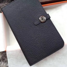 Replica Hermes Black Dogon Duo Wallet