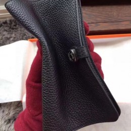 Replica Hermes Black Dogon Duo Wallet