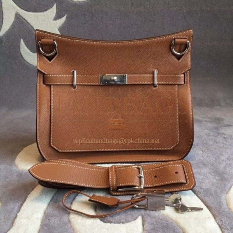 Replica Hermes Tan Jypsiere 34 Smooth Leather Bag