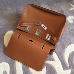 Replica Hermes Tan Jypsiere 34 Smooth Leather Bag