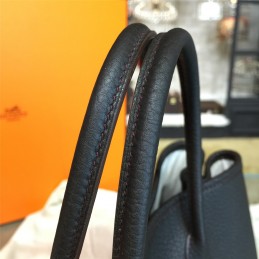 Replica Hermes Black Garden Party 30 Bag With Pink Scarf