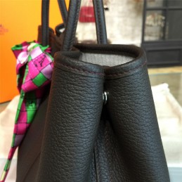 Replica Hermes Black Garden Party 30 Bag With Pink Scarf
