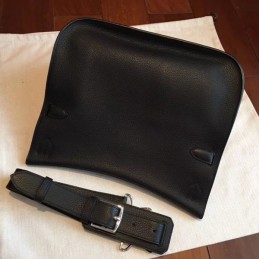 Replica Hermes Black Jypsiere 34 Smooth Leather Bag