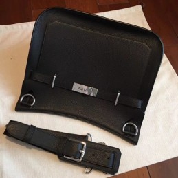 Replica Hermes Black Jypsiere 34 Smooth Leather Bag
