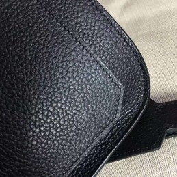 Replica Hermes Black Jypsiere 28 Smooth Leather Bag