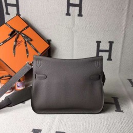 Replica Hermes Gray Jypsiere 28 Smooth Leather Bag