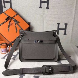 Replica Hermes Gray Jypsiere 28 Smooth Leather Bag