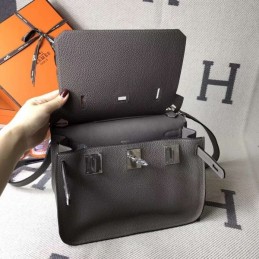 Replica Hermes Gray Jypsiere 28 Smooth Leather Bag