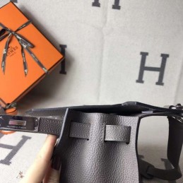 Replica Hermes Gray Jypsiere 28 Smooth Leather Bag