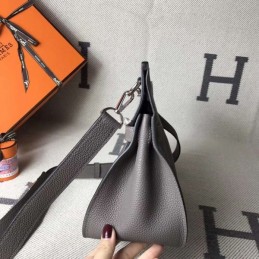 Replica Hermes Gray Jypsiere 28 Smooth Leather Bag
