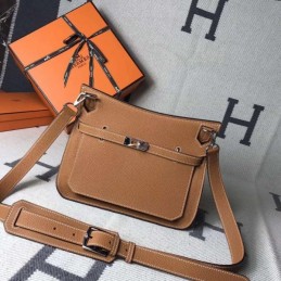 Replica Hermes Tan Jypsiere 28 Textured Leather Bag
