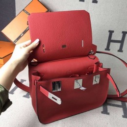 Replica Hermes Red Jypsiere 28 Smooth Leather Bag