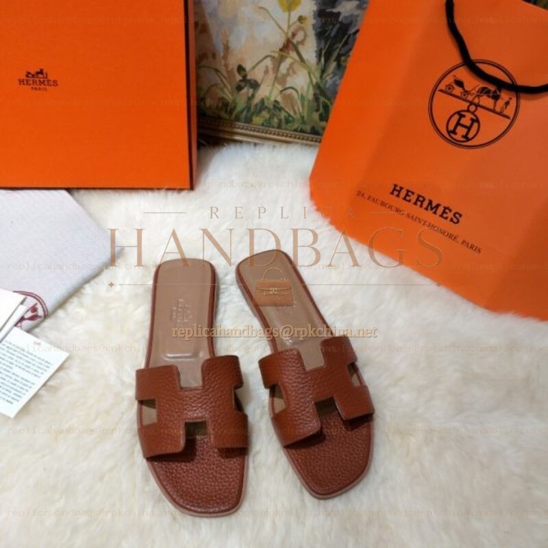 Replica Hermes Tan Oran Sandal