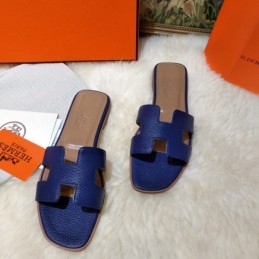 Replica Hermes Royal Blue Oran Sandal