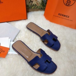 Replica Hermes Royal Blue Oran Sandal