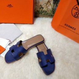 Replica Hermes Royal Blue Oran Sandal