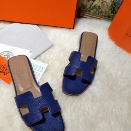 Replica Hermes Royal Blue Oran Sandal