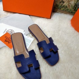 Replica Hermes Royal Blue Oran Sandal