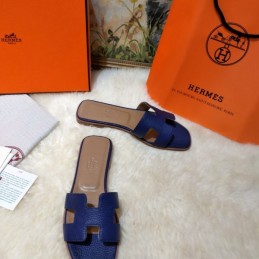 Replica Hermes Royal Blue Oran Sandal