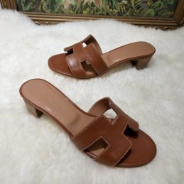 Replica Hermes Caramel Oran Sandal