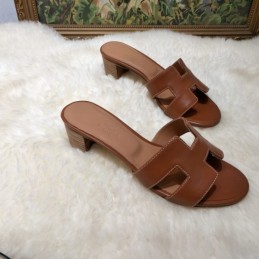 Replica Hermes Caramel Oran Sandal