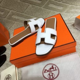 Replica Hermes White Oran Flat Sandal