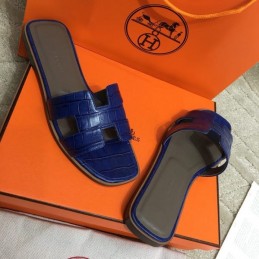 Replica Hermes Blue Oran Sandal