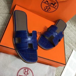Replica Hermes Blue Oran Sandal