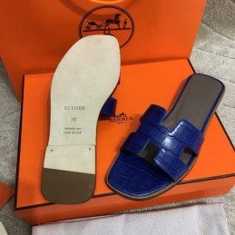 Replica Hermes Blue Oran Sandal