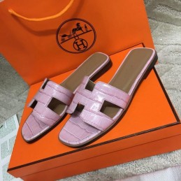 Replica Hermes Pink Oran Sandal