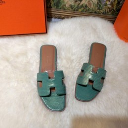 Replica Hermes Teal Oran Sandal