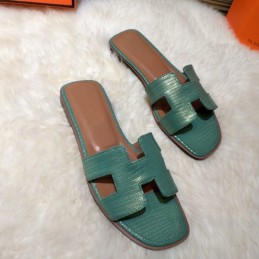 Replica Hermes Teal Oran Sandal