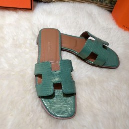 Replica Hermes Teal Oran Sandal