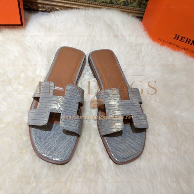 Replica Hermes Gray Oran Sandal