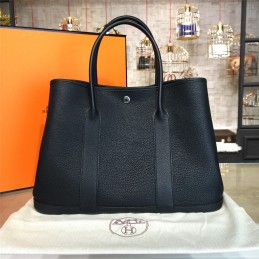 Replica Hermes Black Garden Party 36 Yellow Blue Twilly Bag