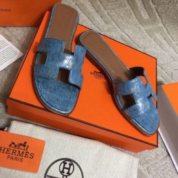 Replica Hermes Sky Blue Oran Sandal