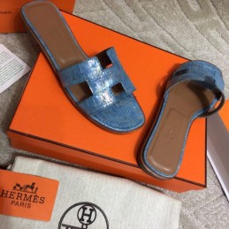 Replica Hermes Sky Blue Oran Sandal